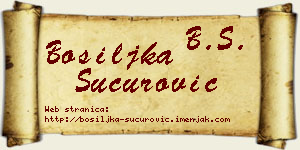 Bosiljka Šućurović vizit kartica